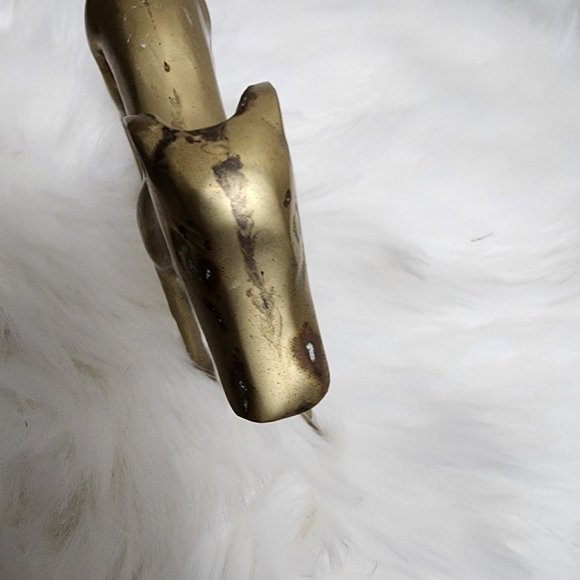 Vintage Solid Brass Mid Century Great Dane - Picture 6 of 6